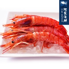 【阿家海鮮】生食級胭脂蝦1kg±10%/盒(送山葵泥3g/包x10包)
